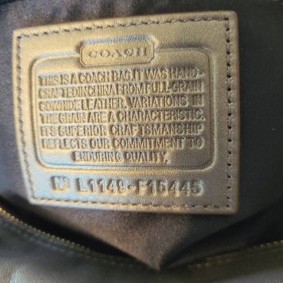 Coach Ashley Metallic Leather Satchel Bag - Picture 11 of 11